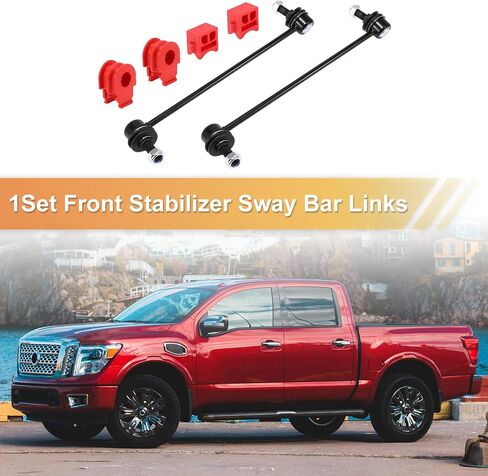 X AUTOHAUX 1 Set Front Sway Bar Links Stabilizer Link Kit with Bushing for Nissan Rogue 2008-2013 Suspension Kit No.54618JA000/54668JA000/54613JG03A in Saudi Arabia