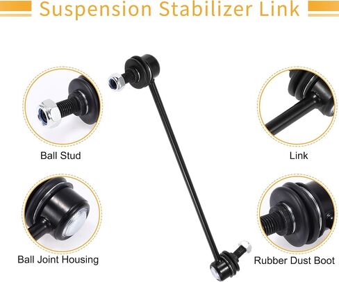 X AUTOHAUX 1 Set Front Sway Bar Links Stabilizer Link Kit with Bushing for Nissan Rogue 2008-2013 Suspension Kit No.54618JA000/54668JA000/54613JG03A in Saudi Arabia