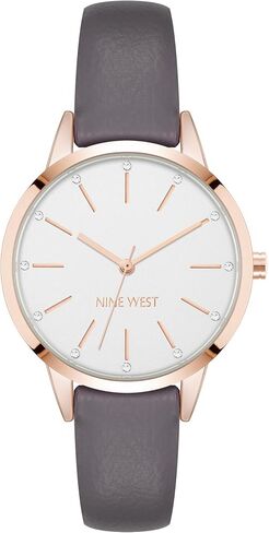 Nine West Women's Genuine Crystal Accented Strap Watch, NW/3184 in Saudi Arabia