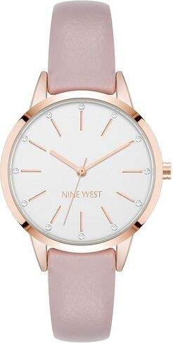 Nine West Women's Genuine Crystal Accented Strap Watch, NW/3184 in Saudi Arabia