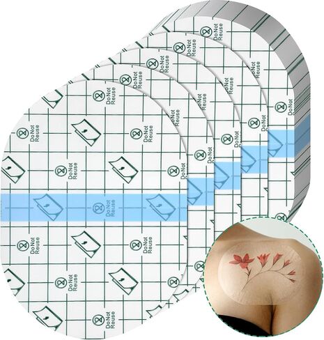 Nuanchu 50 Pcs Transparent Film Dressing Waterproof Wound Bandage Adhesive Patches Aftercare Waterproof Bandages Post Surgical, Second Skin Cover up, Wound Seal, Swimming(3.9 x 5.4 Inch) in Saudi Arabia