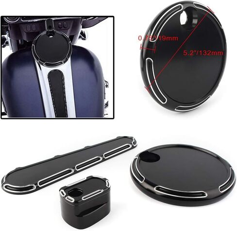 LIRUN MOTOR GAS GAS FUEL TANK DOOR DASH COVER TRACK INSERT CAP CAP CAP PROTECTOR FOR HARLEY in Saudi Arabia