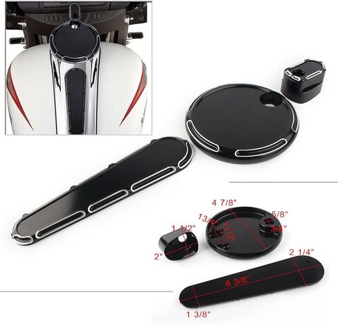LIRUN MOTOR GAS GAS FUEL TANK DOOR DASH COVER TRACK INSERT CAP CAP CAP PROTECTOR FOR HARLEY in Saudi Arabia