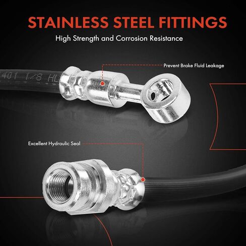 A-Premium Front Driver Brake Hydraulic Hose Compatible with Select Kia Models - Sorento 2016 2017 2018 2019 - Replace# 58731C5000 in Saudi Arabia