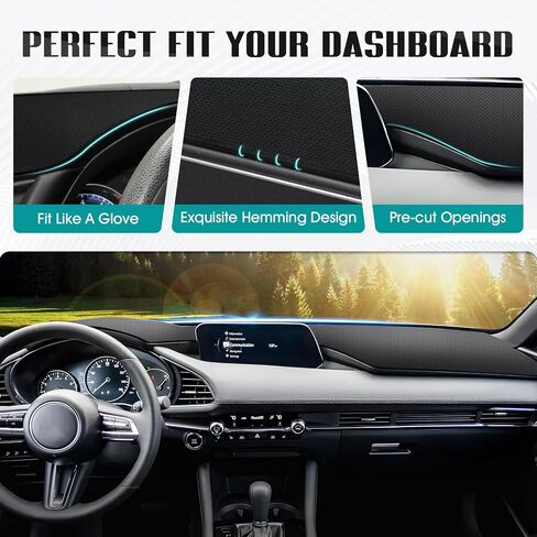 FIILINES Dash Cover for Toyota 4Runner 2003-2009, Dashboard Mat Accessories Dash Cover Sunshade Nonslip Mesh Protector No Glare Black in Saudi Arabia