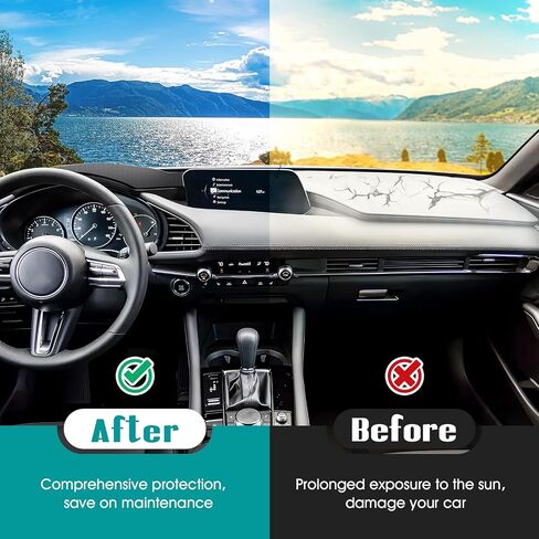 FIILINES Dash Cover for Toyota 4Runner 2003-2009, Dashboard Mat Accessories Dash Cover Sunshade Nonslip Mesh Protector No Glare Black in Saudi Arabia