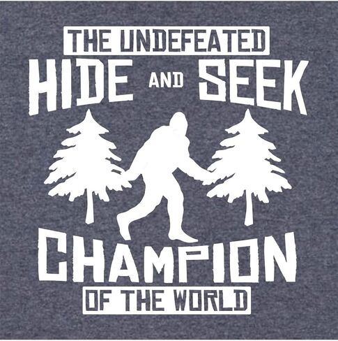 Go All Out Undefeated Hide And Seek World Champion Funny Bigfoot Mens Women Sweatshirt Hoodie in Saudi Arabia