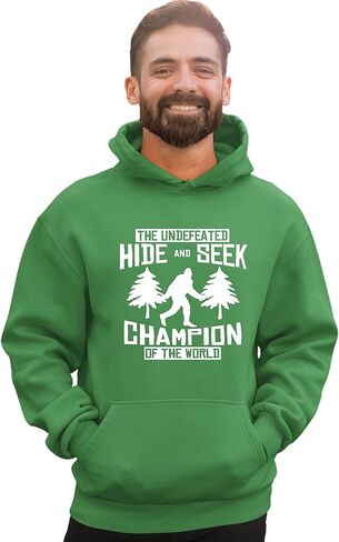 Go All Out Undefeated Hide And Seek World Champion Funny Bigfoot Mens Women Sweatshirt Hoodie in Saudi Arabia