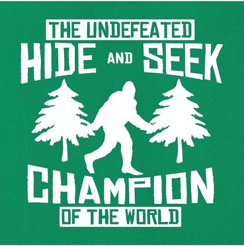 Go All Out Undefeated Hide And Seek World Champion Funny Bigfoot Mens Women Sweatshirt Hoodie in Saudi Arabia