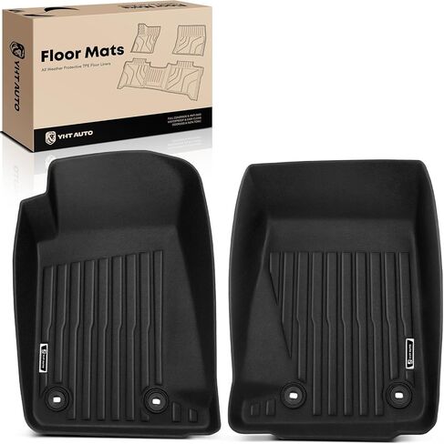 YHTAUTO Floor Mats Compatible with Chevrolet Camaro 2010-2015 2-Door, TPE All Weather Car Mats Waterproof Anti-Slip Odorless Floor Liner, Camaro Accessories Front Liner in Saudi Arabia