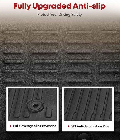 YHTAUTO Floor Mats Compatible with Chevrolet Camaro 2010-2015 2-Door, TPE All Weather Car Mats Waterproof Anti-Slip Odorless Floor Liner, Camaro Accessories Front Liner in Saudi Arabia