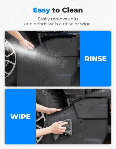 KEMIMOTO TPE Floor Mats Compatible with Polaris Xpedition XP/ADV/XP 5/ADV 5 2024+ Front Interior Anti-Slip Foot Mat - Easy to Clean, 2 PCS Accessories in Saudi Arabia