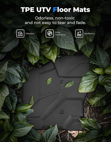 KEMIMOTO TPE Floor Mats Compatible with Polaris Xpedition XP/ADV/XP 5/ADV 5 2024+ Front Interior Anti-Slip Foot Mat - Easy to Clean, 2 PCS Accessories in Saudi Arabia