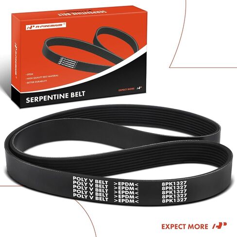 A-Premium Engine Serpentine Drive Belt Compatible with Jaguar S-Type SType 2003-2008, Super V8 2005-2008, XJR 2004-2007, XKR 2003-2007, V8 4.2L, Gas, Location - Supercharger in Saudi Arabia