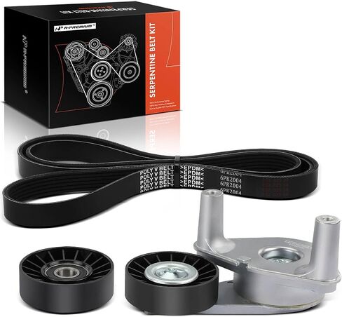 A-Premium Engine Serpentine Belt Drive Kit Compatible with Hyundai Sonata 1999-2000 2002-2005, Santa Fe 2001-2006, Tucson 2005-2009, Tiburon 2003-2008 - 2.5L 2.7L in Saudi Arabia