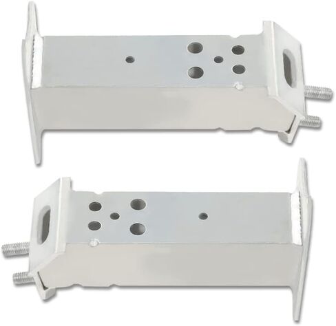 GRAND ORANGE Front Bumper Brackets Reinforcement Extension Compatible with Toyota Tacoma 2005-2023 5202504010 5202604010 TO1027106 TO1026106 Left and Right Side Silver in Saudi Arabia