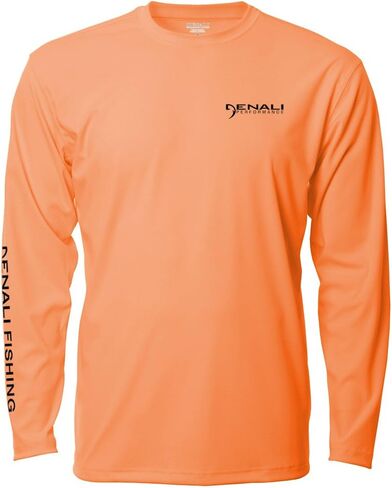 Denali Men's Fishing Tournament Snook Teaser UPF 50+ Long Sleeve T-Shirt, UV Protection, Signature Logo Fisherman's Shirt in Kuwait