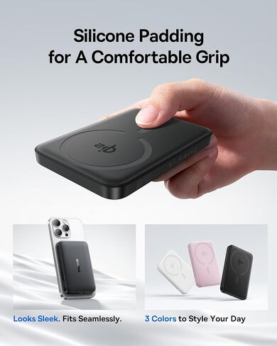 Baseus for MagSafe Portable Charger, Qi2 Certified 15W Wireless Magnetic Power Bank 10000mAh with USB-C Cable 22.5W PD Charging, Battery Pack Compatible with iPhone 17/16/15/14/13 Pro/Pro Max Series in Kuwait
