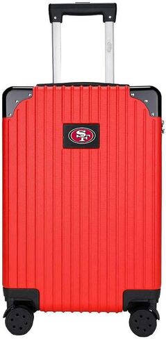Denco San Francisco 49ers 21-inch Executive Two-Toned Hardside Carry-On Luggage Spinner with Telescopic Handle and TSA Combination Lock in Saudi Arabia