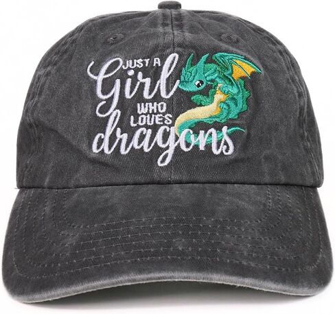 هدايا Innobeta Dragon للنساء ، غطاء قابل للتعديل المضحكة لعشاق التنين ، المراهقين لعيد الميلاد الرمادي الرمادي in Saudi Arabia