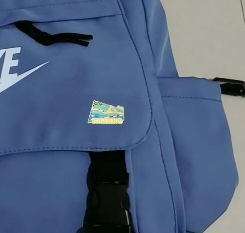 4 Pcs Swimming Enamel Pins, Sports Event Commemorative Button Pins, Swimmers Athletes Backpacks Clothes Boxes Accessories in Saudi Arabia