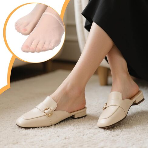 6Pairs Toe Topper Socks Women Teo Liner Half Socks Women's Toe Topper Sockes No Show Liner Half Sock for Heels Non Slip Liners Toes Covers for Mules Cushion Bottom Toes Cover Halfs Sock in Saudi Arabia