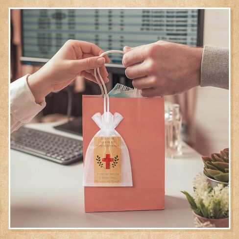 Tioncy 40 Sets Pocket Hug Token Bulk Hug Greeting Cards with Cross Crystal Stones Greeting Cards Keepsake Exchange Card Relationship Gift for Friends Colleagues Family Distance Social Present in Kuwait