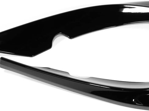 Q1-TECH, Front Bumper Lip fit for Compatible with 2005-2013 Chevy Corvette C6 Base Models Only, Front Bumper Lip Spoiler Air Chin Body Kit Splitter ABS, ZR1-Style (Painted Black) in Kuwait