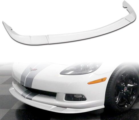 Q1-Tech ، ملاءمة الشفاه الأمامية المصد للوصول إلى طرازات قاعدة Chevy Corvette C6 2005-2013 فقط ، طقم جسم ذقن الهواء الأمامي ، على طراز ZR1 (أسود مطلي) in Saudi Arabia