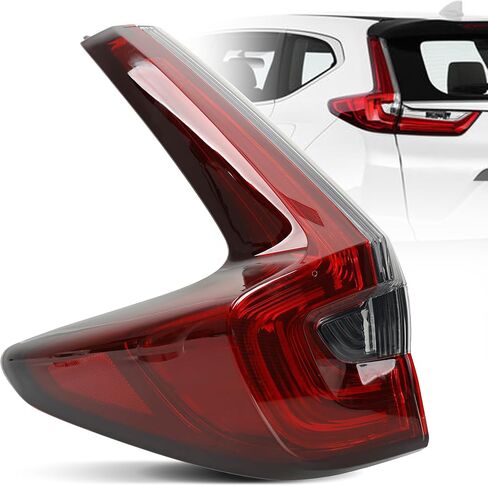 مجموعة ضوء الذيل - خلفي LED الخارجي متوافق مع Honda CRV 2017 2018 2019 - LED Brake Tail Light استبدال لـ HO2804113 | 33550 -TLA -A01 - سائق الجانب الخلفي الخارجي الأيسر in Saudi Arabia