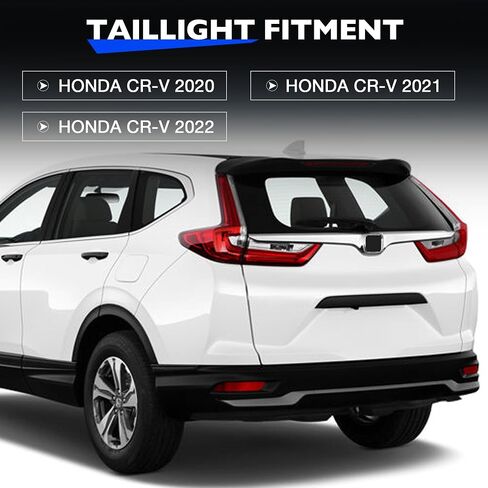 مجموعة ضوء الذيل - خلفي LED الخارجي متوافق مع Honda CRV 2017 2018 2019 - LED Brake Tail Light استبدال لـ HO2804113 | 33550 -TLA -A01 - سائق الجانب الخلفي الخارجي الأيسر in Saudi Arabia
