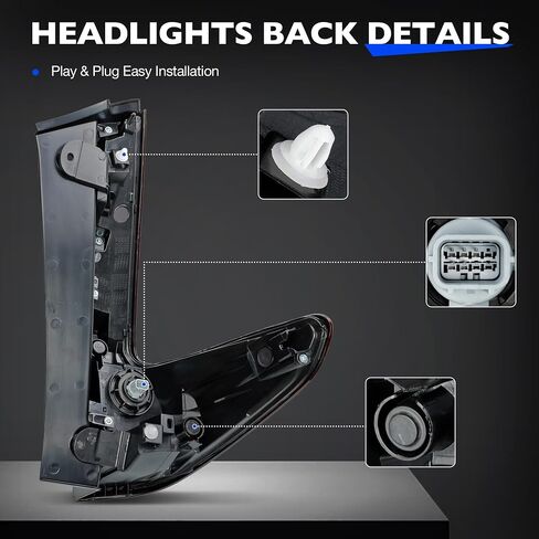 مجموعة ضوء الذيل - خلفي LED الخارجي متوافق مع Honda CRV 2017 2018 2019 - LED Brake Tail Light استبدال لـ HO2804113 | 33550 -TLA -A01 - سائق الجانب الخلفي الخارجي الأيسر in Saudi Arabia