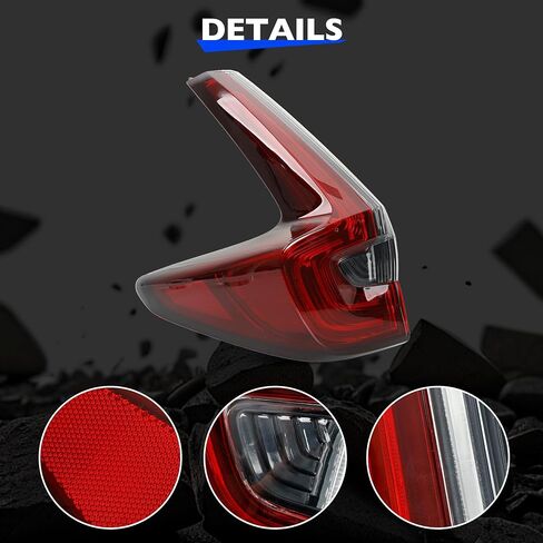 مجموعة ضوء الذيل - خلفي LED الخارجي متوافق مع Honda CRV 2017 2018 2019 - LED Brake Tail Light استبدال لـ HO2804113 | 33550 -TLA -A01 - سائق الجانب الخلفي الخارجي الأيسر in Saudi Arabia