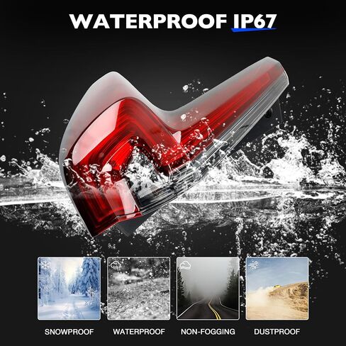 مجموعة ضوء الذيل - خلفي LED الخارجي متوافق مع Honda CRV 2017 2018 2019 - LED Brake Tail Light استبدال لـ HO2804113 | 33550 -TLA -A01 - سائق الجانب الخلفي الخارجي الأيسر in Saudi Arabia