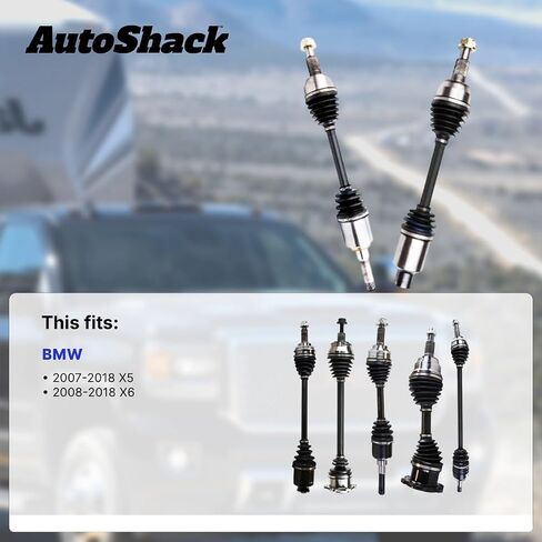 مجموعة عمود محور CV الأمامي Autoshack من 2 بديل لعام 2007-2018 BMW X5 AWD 2008-2018 BMW X6 AWD DRIVER و DSK1246PR in Saudi Arabia