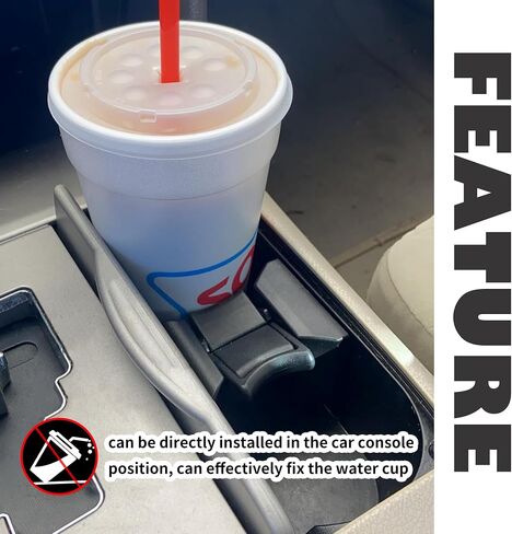 Car Cup Holder Insert OEM# 55618-0E170-C0,Car Center Console Cup Holder Insert Divider Compatible with Toyota 2014-2019 Highlander,Automotive Cup Holders Insert Car Accessories (55618-0E170-C0) in Kuwait