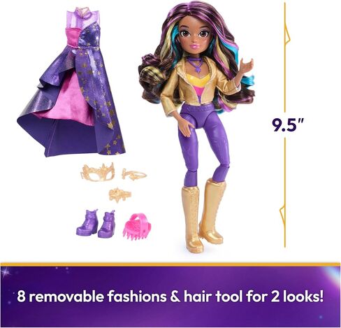 Unicorn Academy, Isabel Deluxe Masquerade Ball Doll with 11 Doll Accessories & Highlighted Hair, 9.5", Dolls & Unicorn Toys for Girls in Saudi Arabia