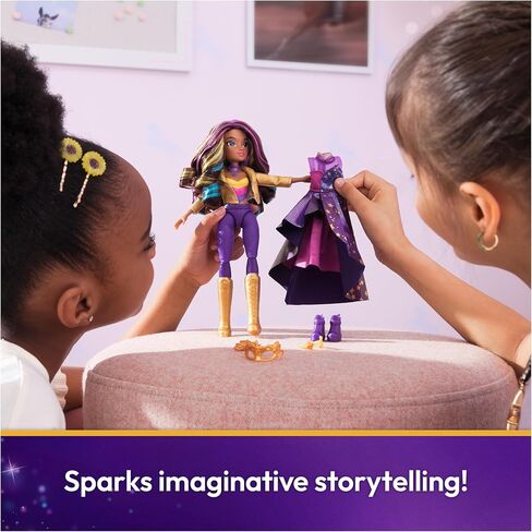Unicorn Academy, Isabel Deluxe Masquerade Ball Doll with 11 Doll Accessories & Highlighted Hair, 9.5", Dolls & Unicorn Toys for Girls in Saudi Arabia