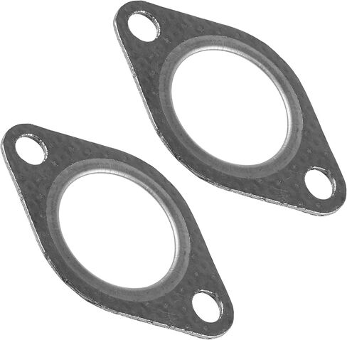 Caltric 2 Muffler Exhaust Pipe Gasket Seal compatible with Kawasaki Mule 3010 4X4 KAF620 2001-2008 in Saudi Arabia