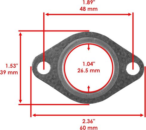 Caltric 2 Muffler Exhaust Pipe Gasket Seal compatible with Kawasaki Mule 3010 4X4 KAF620 2001-2008 in Saudi Arabia
