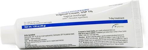 Clotrimazole Cream ، USP 1 ٪ ، 1.59 أوقية أنبوب مع أحد قضيب واحد قابل لإعادة الاستخدام ، العلاج لمدة 7 أيام in Kuwait