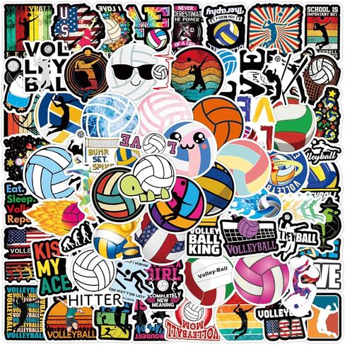 100pcs ملصقات رياضية لكرة القدم لزجاجة ماء ، هدية كرة قدم بارد فينيل مقاوم للماء للأطفال في سن المراهقة صبي البالغين البالغين. in Kuwait