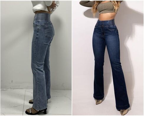 utcoco High Waisted Bootcut Jeans for Women 2025 Trendy Stretch Slim Fit Bell Bottom Flare Jeans for Women in Saudi Arabia