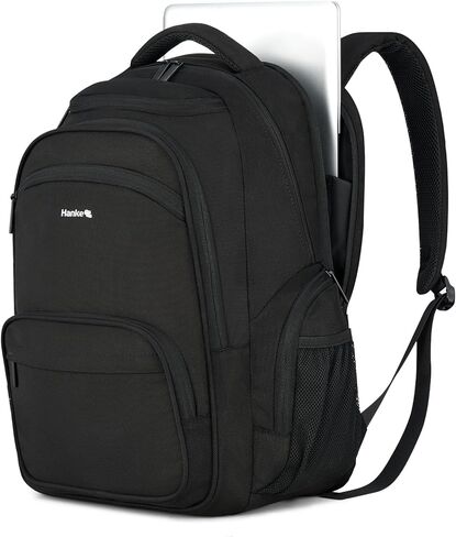 Hanke College Laptop Backpack Multi-Pocket, 18-Inch Large Travel Backpack for Men Women, Water Resistant College Bookbag for 15.6 Inch Laptop, Casual Daily Personal Item Size,Army Green in Kuwait