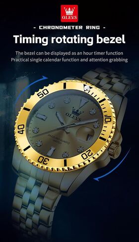 OLEVS Watch for Men Skeleton Business Dress Stainless Steel Waterproof Luminous Mens Wrist Watch in Kuwait