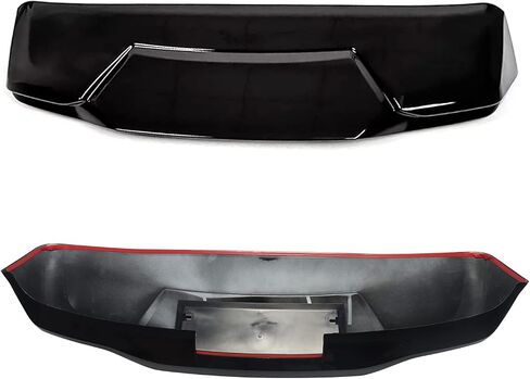 Sports Rear Spoiler Decoration is Suitable for 2010-2023 Lexus GX460 Rear Trunk Spoiler Wing Cover Tail Deck ABS Black Exterior Accessories Tail refitting Accessories (Black) in Saudi Arabia