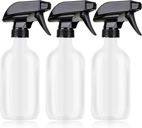 Amber Glass Spray Bottles 2 Pack, Chemical Resistance Refillable 16 oz Empty Spray Bottle for Cleaning Solution,Durable and Powerful Nozzle, Spray Bottles for Hair, Plants, Cleaner, Oil in Saudi Arabia