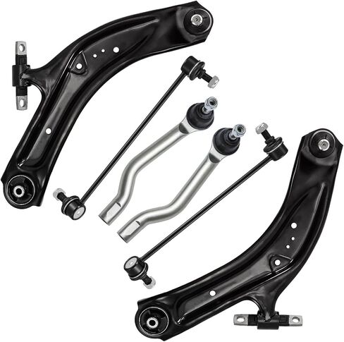 Detroit Axle - Front Lower Control Arms w/Ball Joint + Sway Bars + Outer Tie Rods Replacement for 2014-2019 Nissan Rogue Sport - 6pc Set in Saudi Arabia
