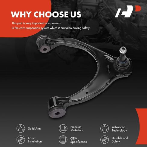 A-Premium Front Left Upper Control Arm, with Ball Joint & Bushing, Compatible with Chevy & GMC & Cadillac - 2014-2020 - Silverado 1500, Sierra 1500, Tahoe, Suburban, Yukon (XL), Escalade (ESV) in Saudi Arabia