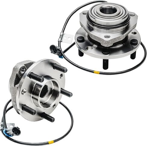 Detroit Axle - Front End 16pc Suspension Kit for 4WD Chevy Blazer S10 GMC Jimmy Sonoma Hombre, Wheel Bearing Hubs Upper Control Arms Lower Ball Joints Sway Bars Tie Rods Idler Pitman Arms Replacement in Saudi Arabia